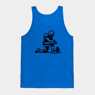 Football Player Kneeling Tank Top